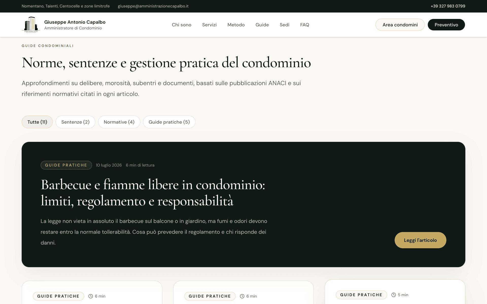 Section guides Amministrazione Capalbo